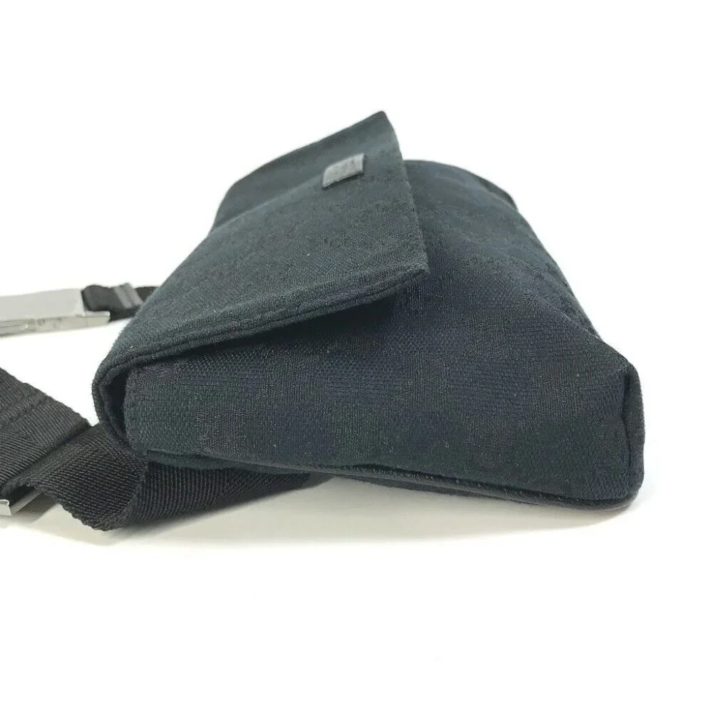 GUCCI GG Belt bag body bag Waist Pouch GGCanvas / Leather Black